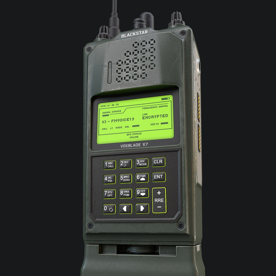 3D Military Walkie-Talkie Real-Time - TurboSquid 2385202
