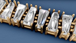 The Crescendo Tapered Baguette Tennis Bracelet