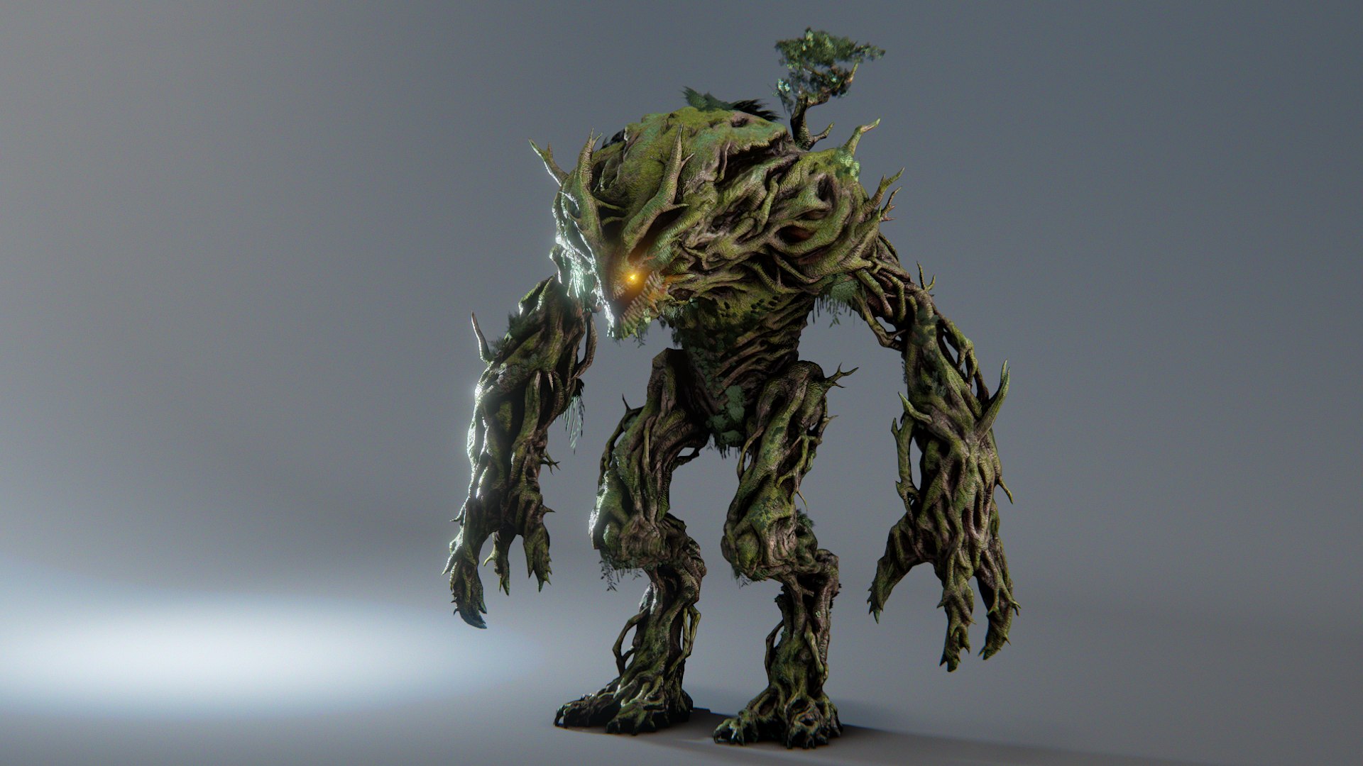 3D модель Tree Monster King - Rigged - TurboSquid 2049961