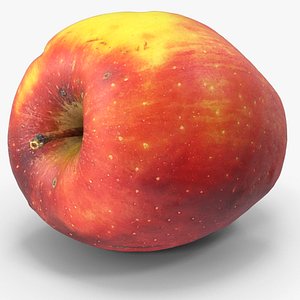 3D Red Apple