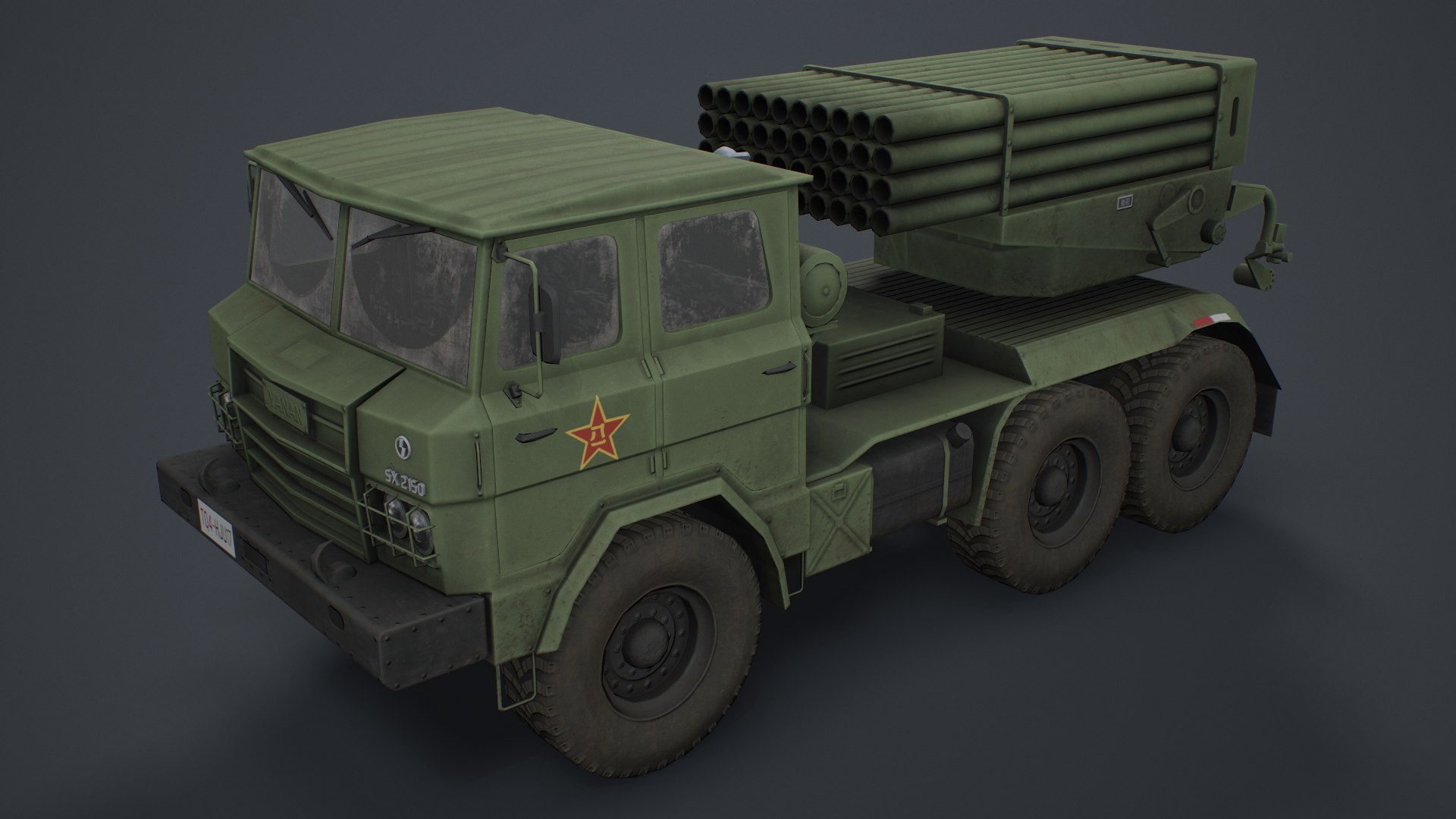 PHL 81 China MRLS Type 81 3D Model - TurboSquid 1715885