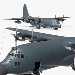 Military Special Operations Transport Aircraft 3D
