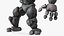 Cartoon Character Gray Stone Golem Happy Pose