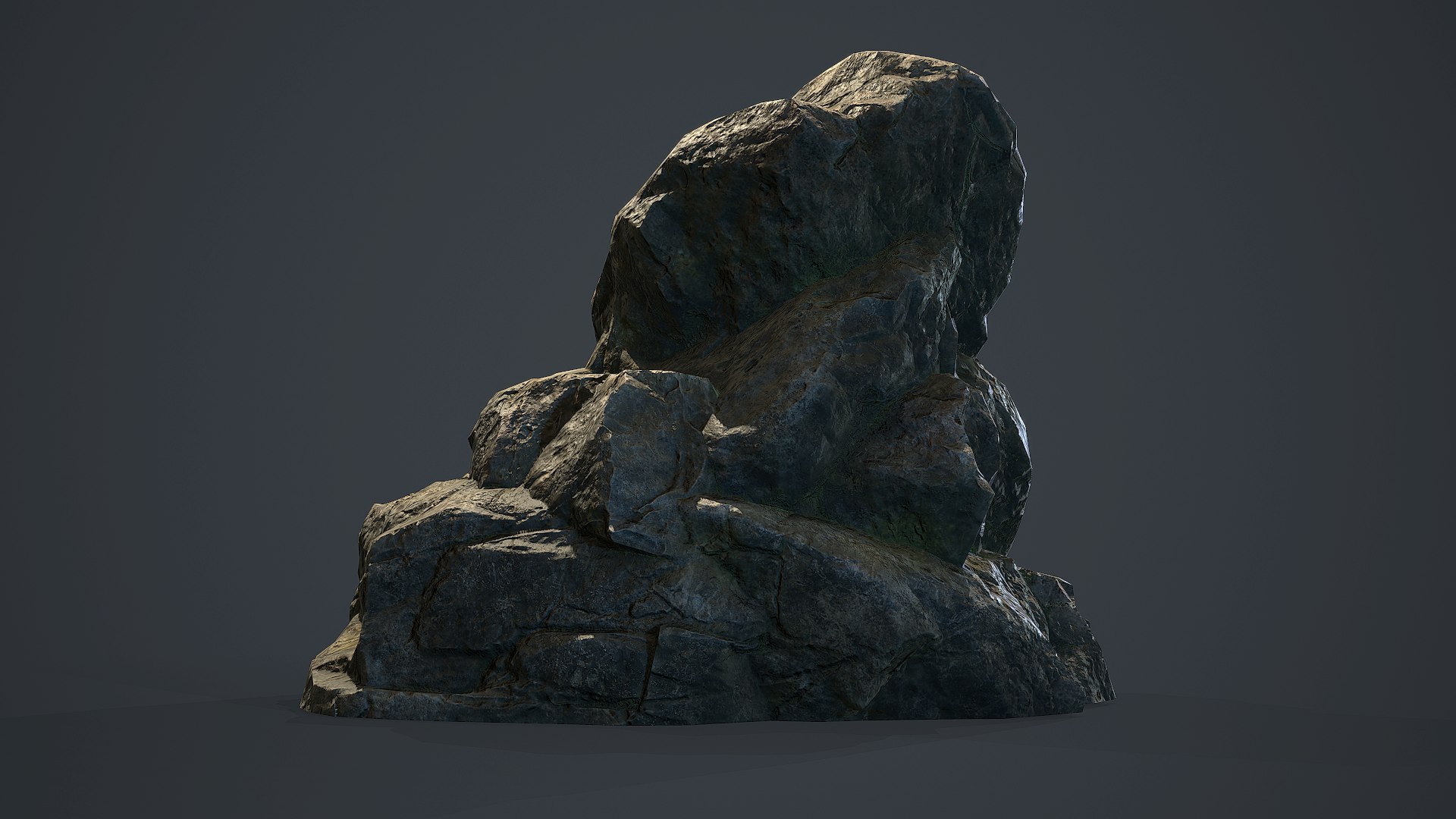 Mossy Rock 1 3D model - TurboSquid 2134386