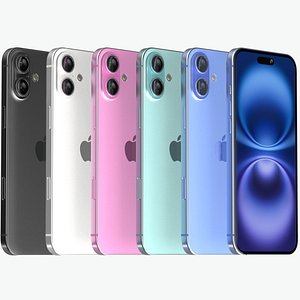 Apple iPhone 16 Plus All Colors 3D