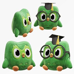 Duolingo Plush Set 3D