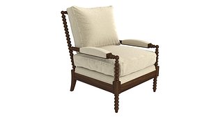 Fairfield Griffin Lounge Chair 3D