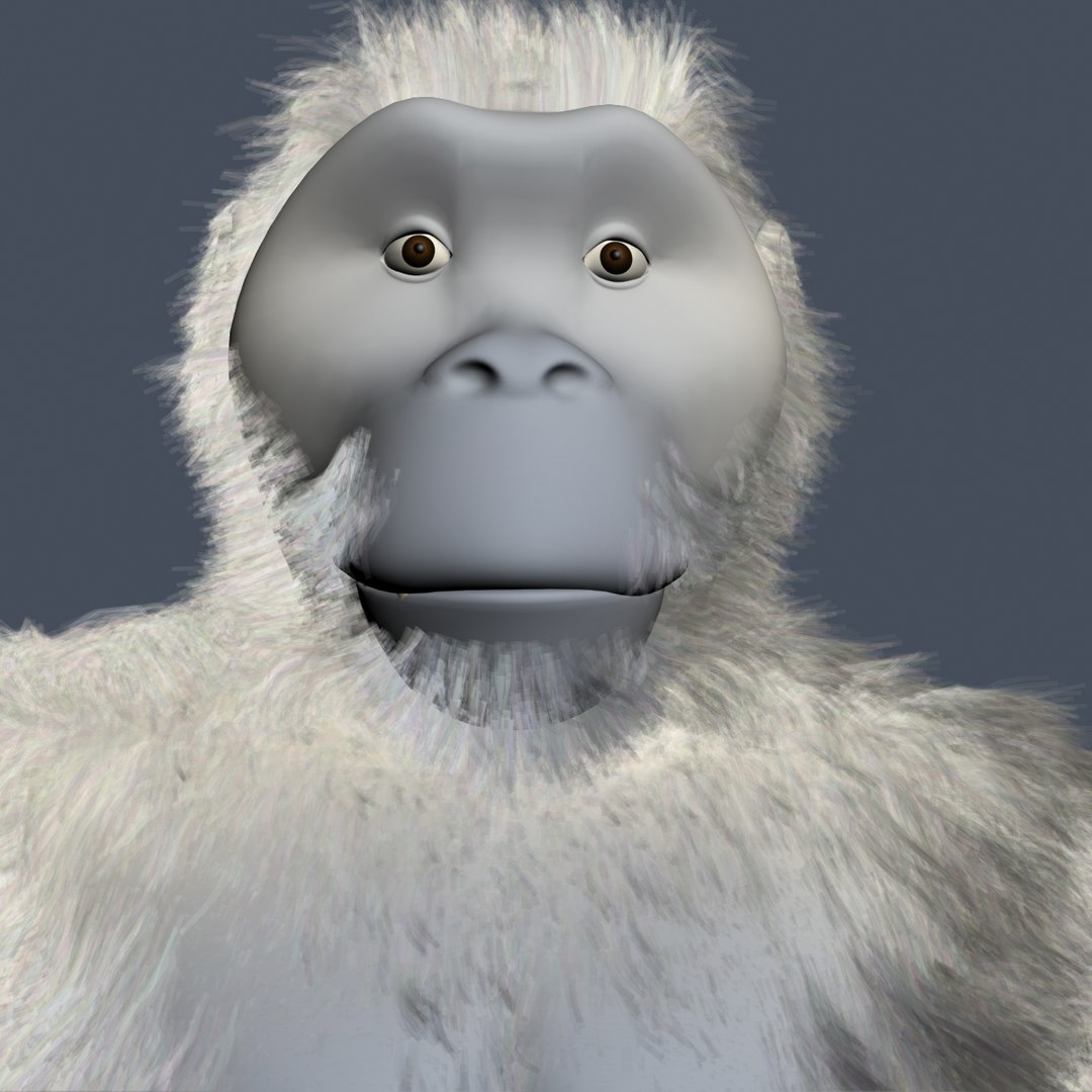 3d Yeti Character Rigged