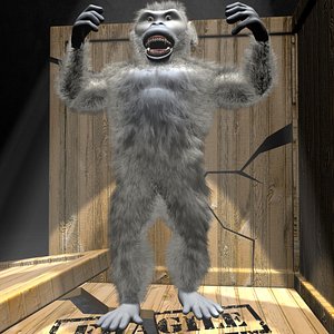 3d yeti character rigged