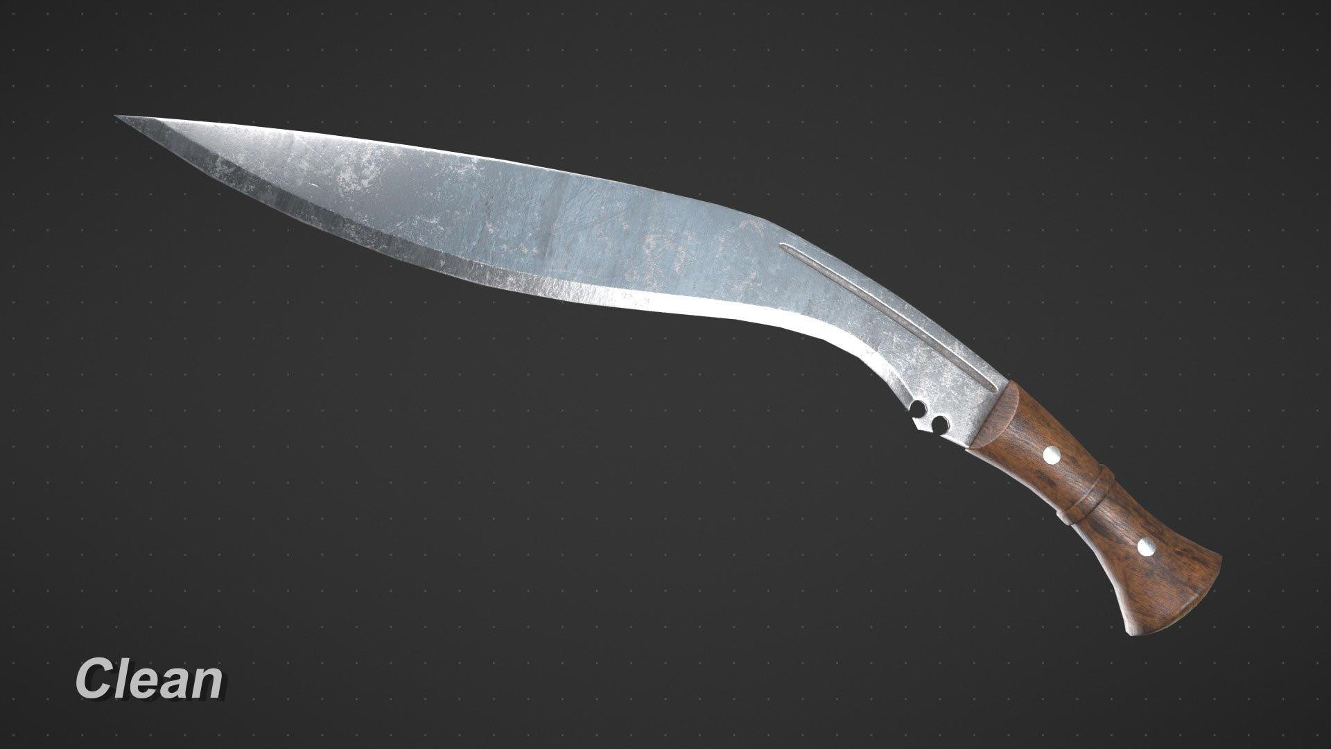 Kukri Machete Game Ready 3D Model - TurboSquid 2208753