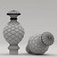 3D model finial curtai