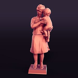 Woman Statue 3D model