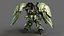Sci-Fi robot  fighter kshatriya01 3D model