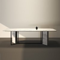 3d Max Model PLINTO Marble table By Meridiani