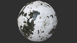 Snow Covered Swamp Forest Ground Pbr 4k Textures 3D model