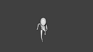 Chibi Character with Run Animation (Base Mesh)