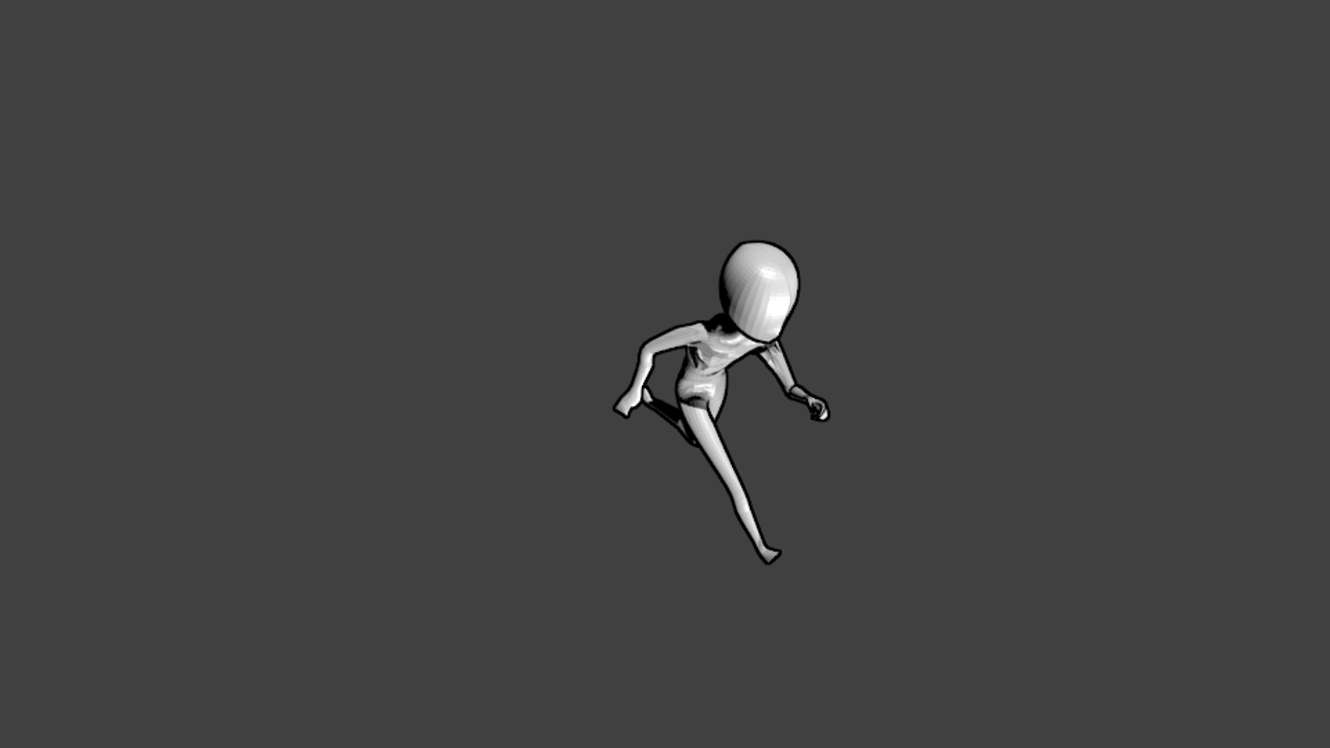 Base Mesh Animate Run Blend