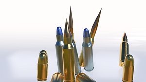 3D ammo pack subdiv bullet