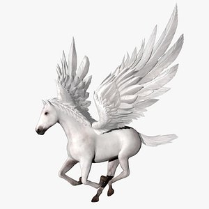 3D Flying Horse unicorn