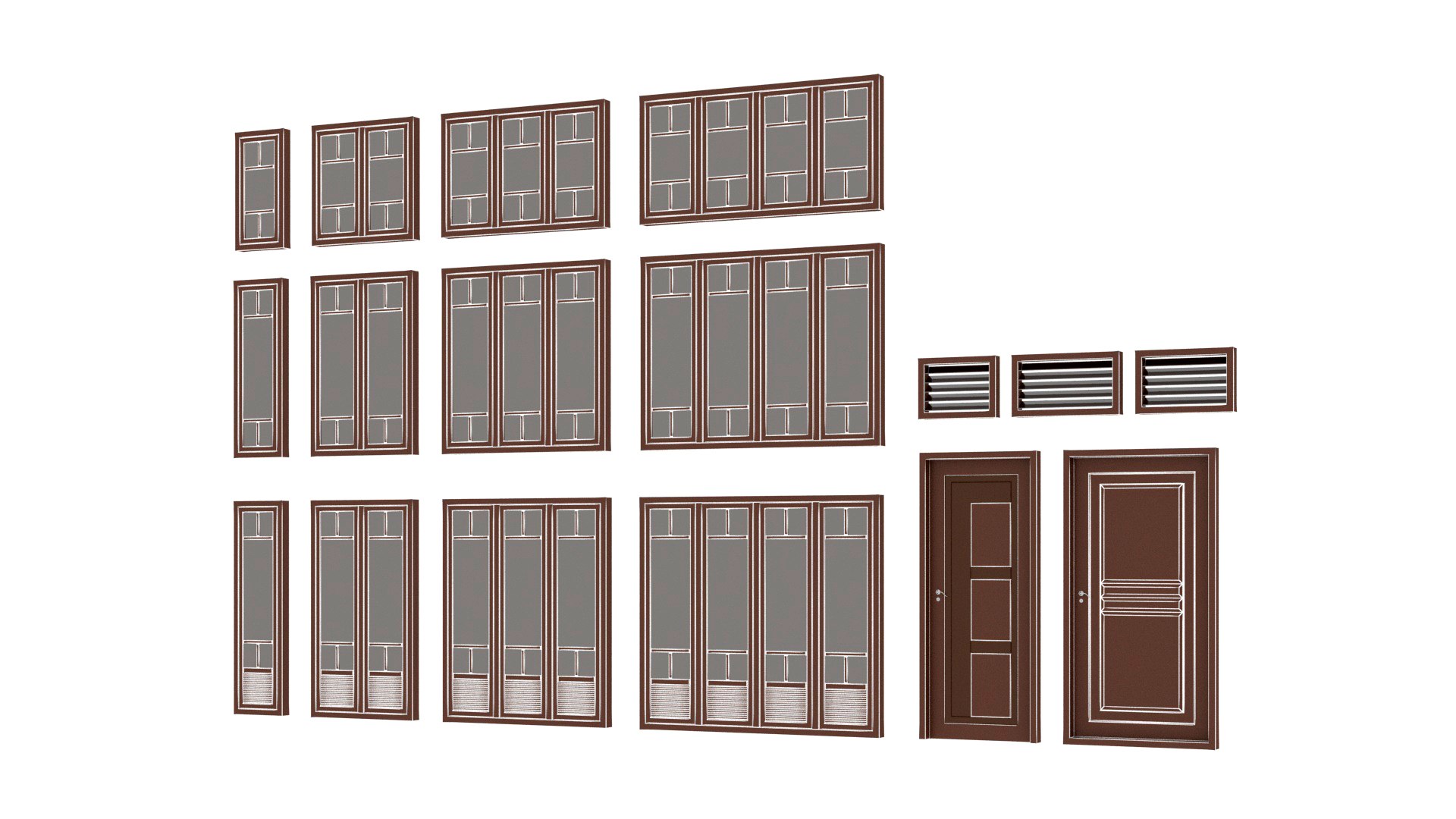 3D model Doors and Windows - TurboSquid 2053570