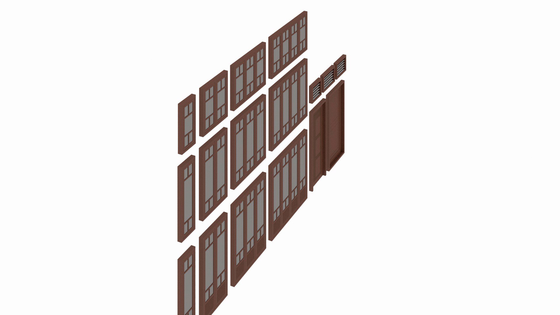3D model Doors and Windows - TurboSquid 2053570