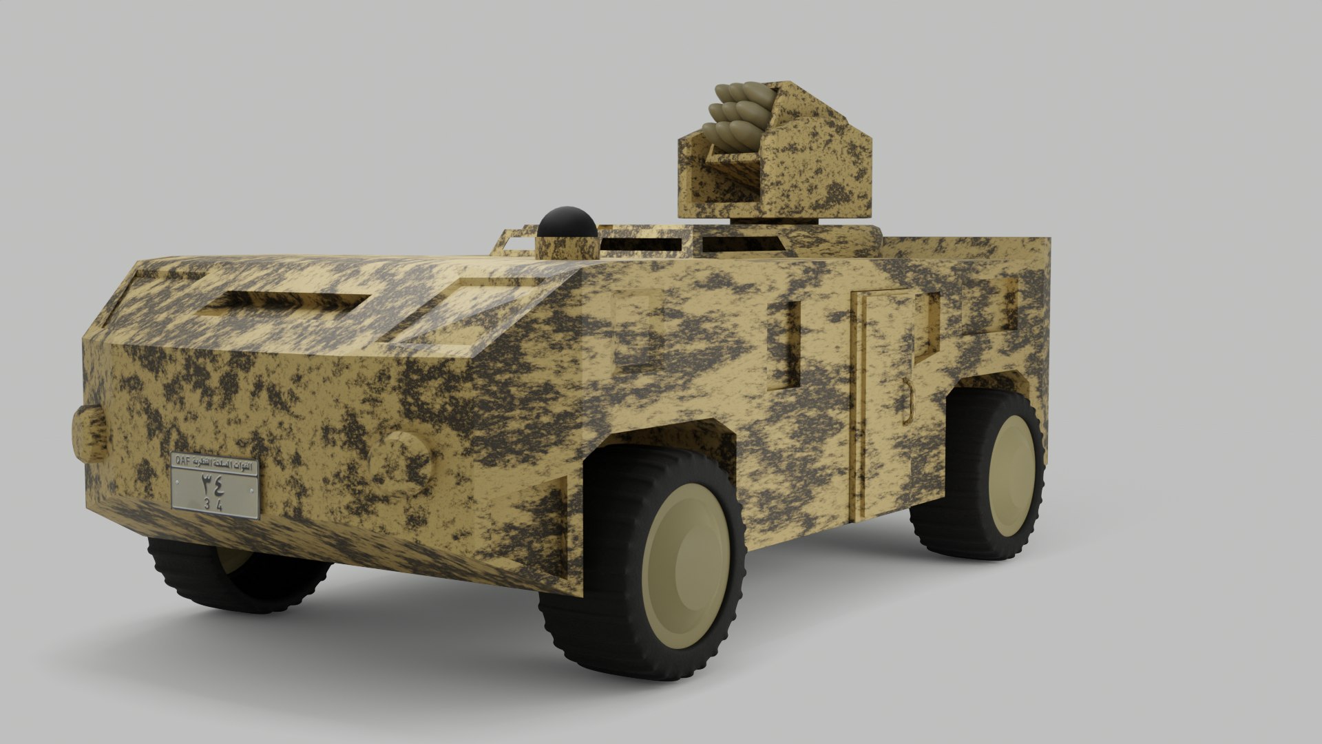 3D QatarArmyTank - TurboSquid 1968552