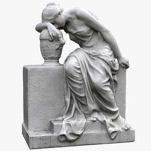 Woman on Tombstone