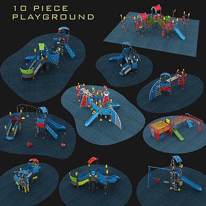 Outdoor Playground Collection 10 piece Set
