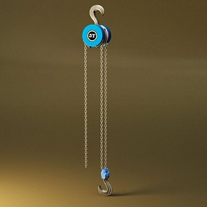 chain block 3D model