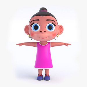 Cartoon Monkey Girl