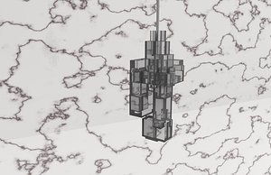 3D model sculptural lamp
