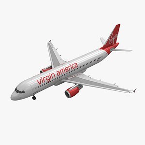 Airbus A320 Virgin America Animated