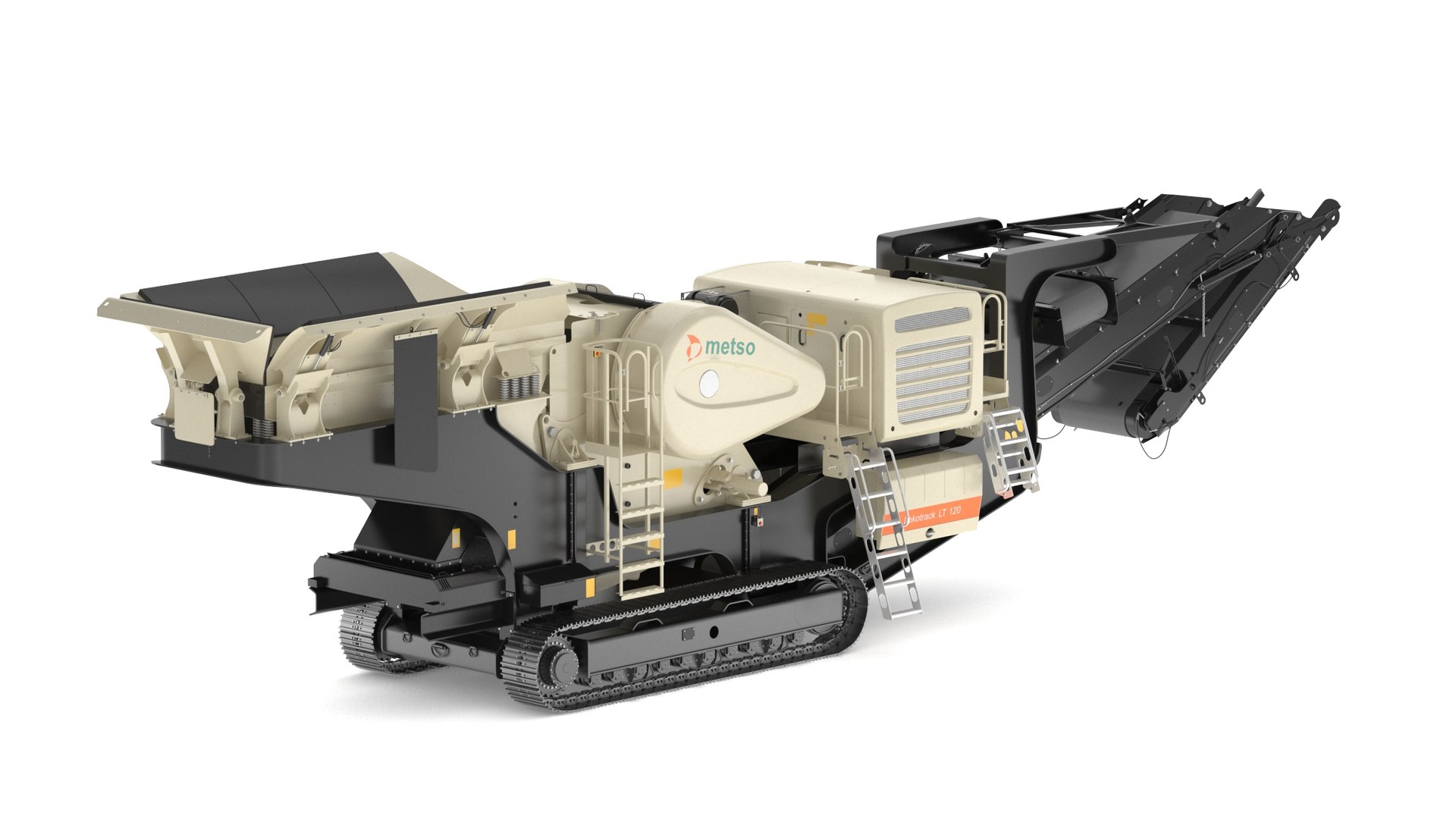 3D Lokotrack LT120 Mobile Jaw Crusher Model - TurboSquid 2225552