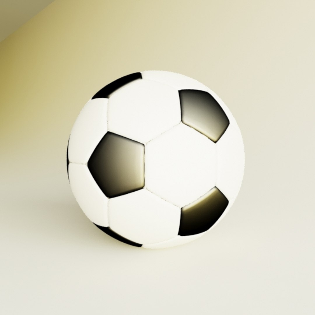 3d Model Of Icosahedron Football