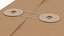 3D model Manila Envelope with String Closure
