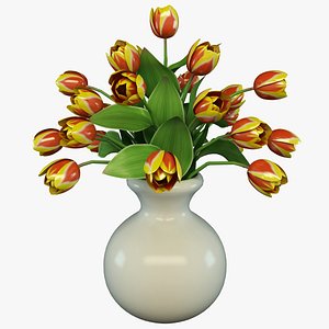 3d tulip vase