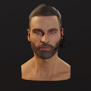 sci fi soldier head