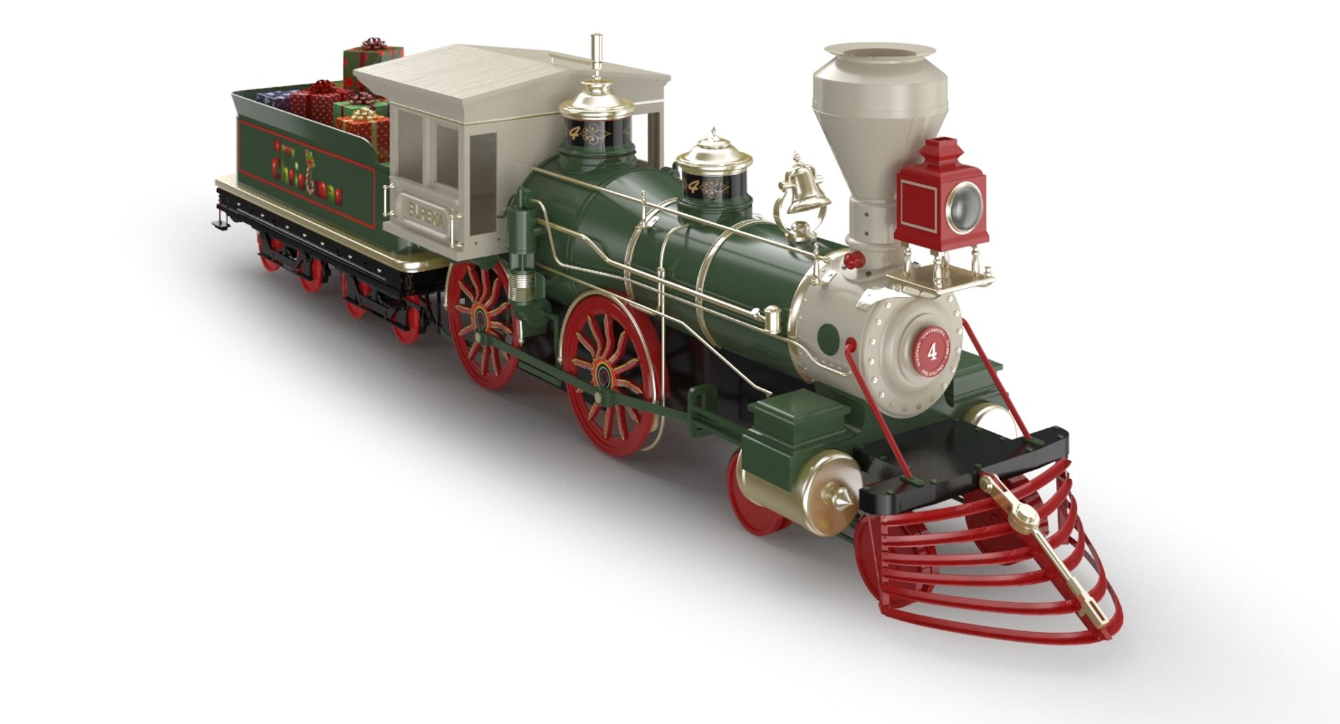 Christmas Train 3d Model Turbosquid 1353537