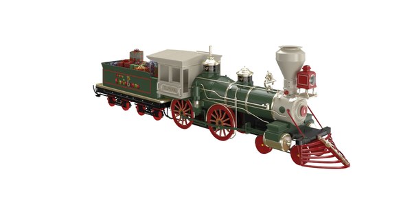 Christmas train 3D model - TurboSquid 1353537