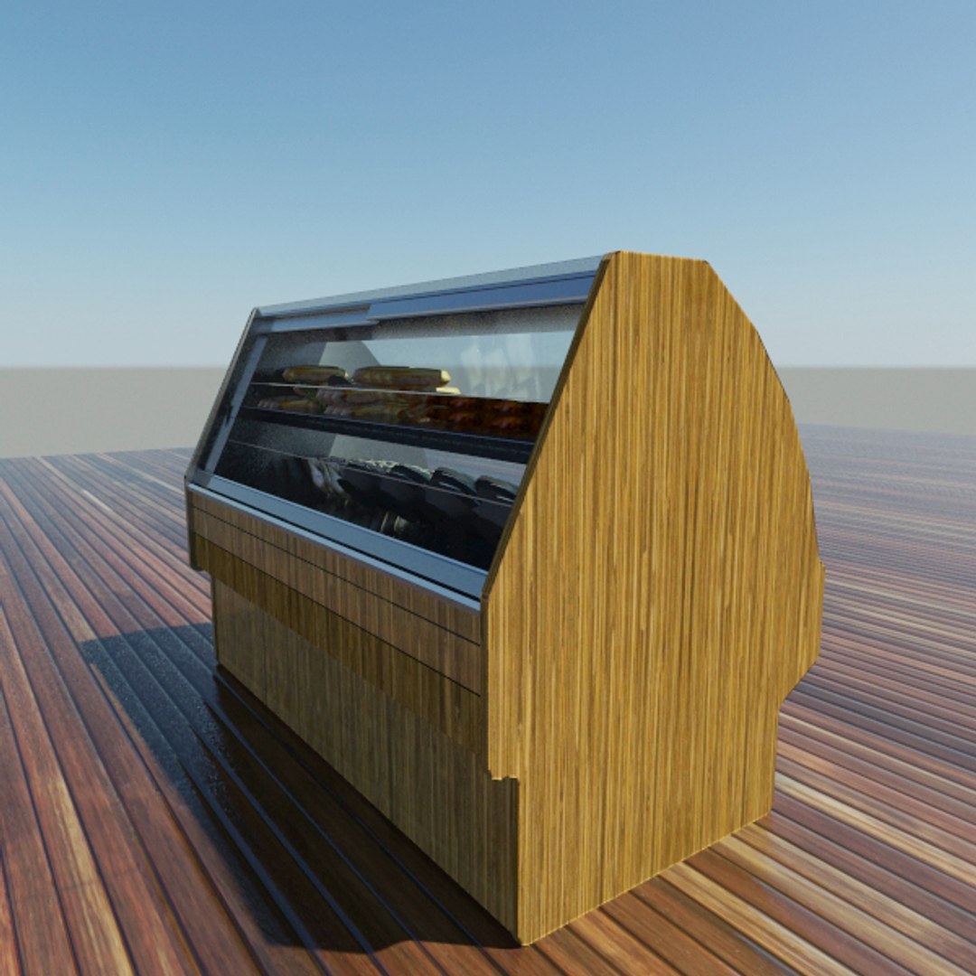 3d Refrigerated Display Case Model