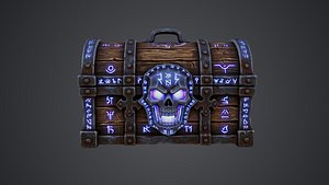 3D Skull Chest 3d Model model
