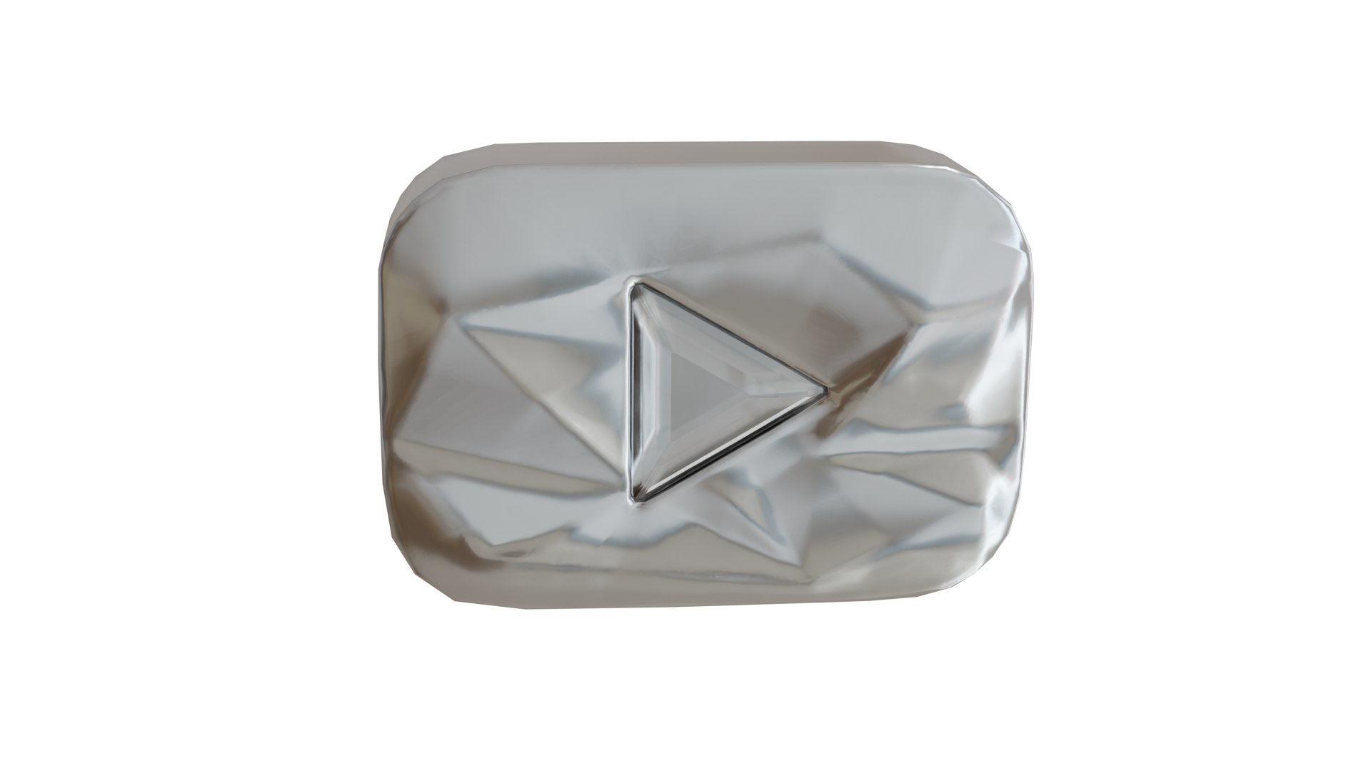 3D YouTube Diamond Play Button - TurboSquid 2100552