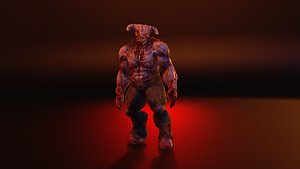 GAME READY Low Poly Infernal Demon