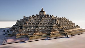 Borobudur Buddhist Temple 3D Model 3D model