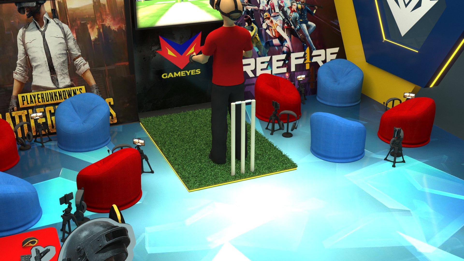 Gaming Exhibition Stand Stall 3D - TurboSquid 2209242