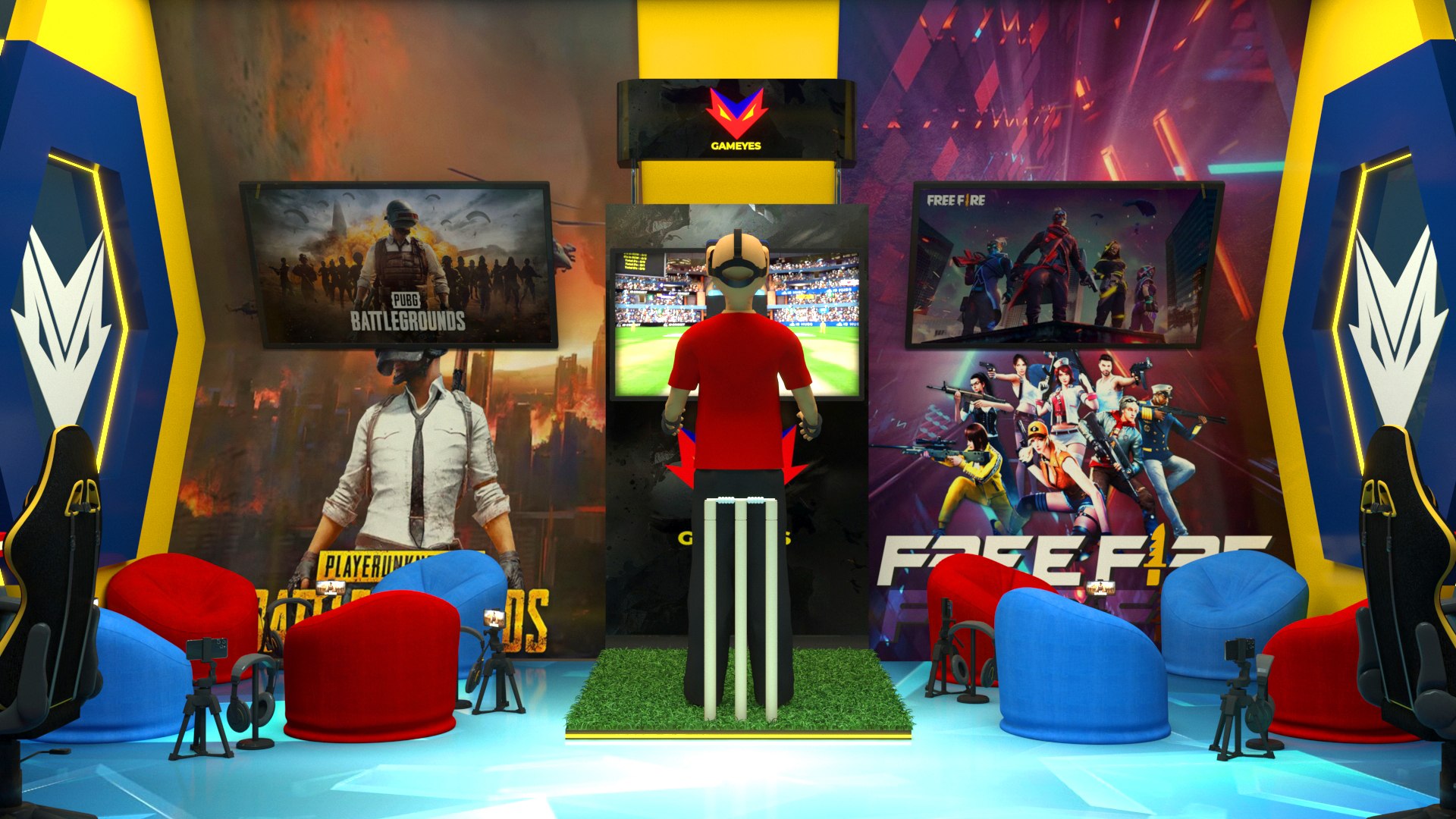 Gaming Exhibition Stand Stall 3D - TurboSquid 2209242