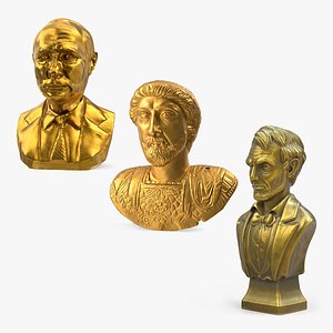 Historical Figures Gold Busts Collection