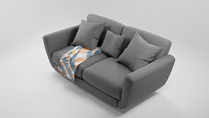 Mid-Century Modern Sofa 3D model