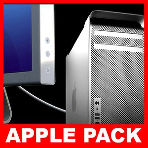 apple mac pro display 3d model
