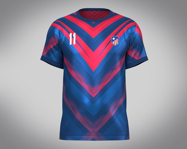 Soccer Blue And Red Jersey Player-11 model - TurboSquid 1990719